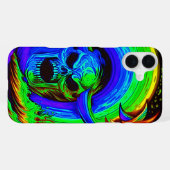 Coque iPhone 16 Plus Oeuvre crânienne (Verso Horizontal)