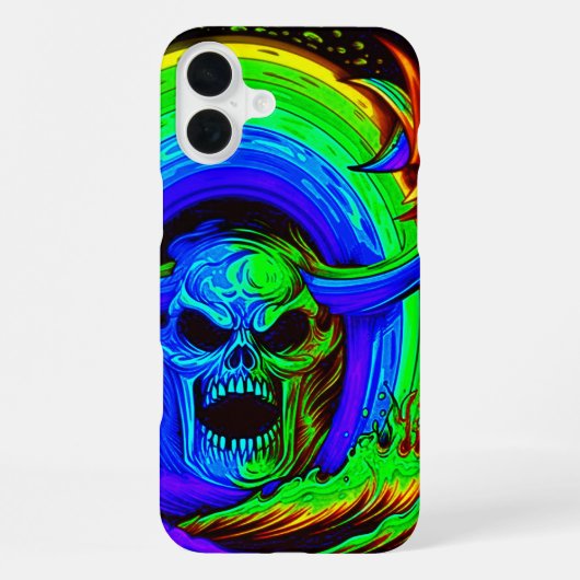 Coque iPhone 16 Plus Oeuvre crânienne (Verso)