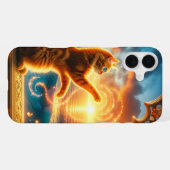 Coque iPhone 16 Plus Oeuvre de chat (Verso Horizontal)