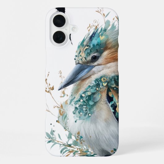 Coque iPhone 16 Plus Oiseau - "Whispers of Plumage" (Verso)