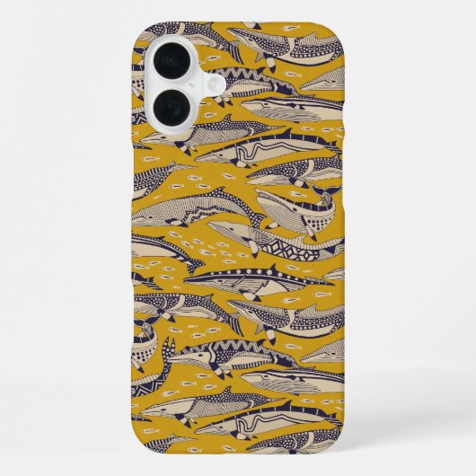 Coque iPhone 16 Plus or de la baleine à lait (Verso)