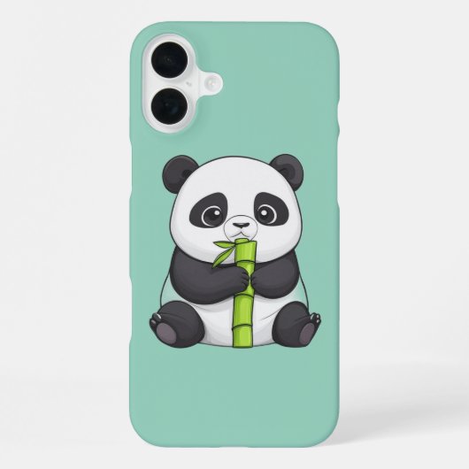 Coque iPhone 16 Plus Panda and Its Bamboo (Verso)