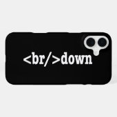 Coque iPhone 16 Plus panne de code HTML (Verso Horizontal)