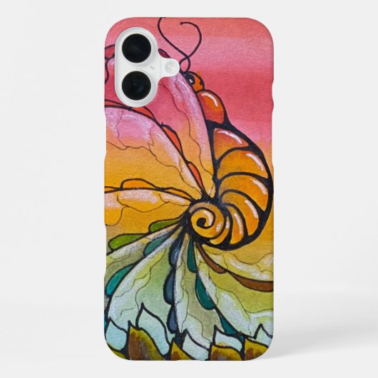 Coque iPhone 16 Plus Papillon Alien (Verso)