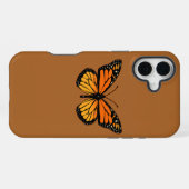 Coque iPhone 16 Plus Papillon monarque (Verso Horizontal)