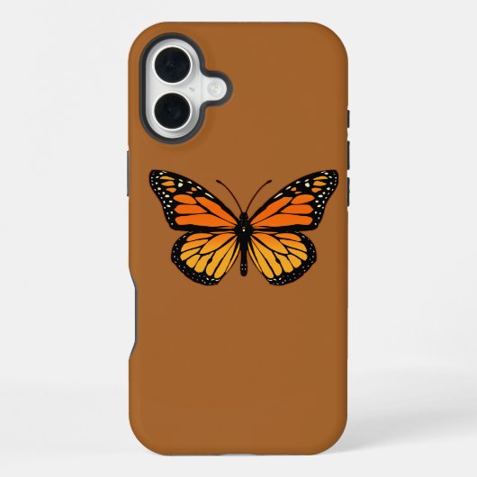 Coque iPhone 16 Plus Papillon monarque (Verso)