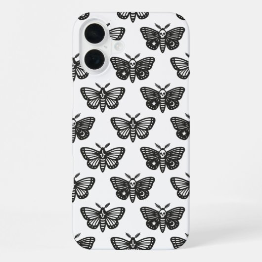 Coque iPhone 16 Plus Papillons de nuit (Verso)