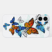 Coque iPhone 16 Plus Papillons volants Morpho et Monarch (Verso Horizontal)