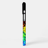 Coque iPhone 16 Plus Particules colorées (Côté gauche)