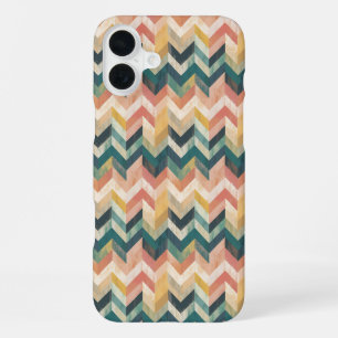 Coque iPhone 16 Plus "Pastel Gradient Chevron Harmony"
