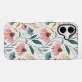 Coque iPhone 16 Plus Pattern Echineceas Glitter (Verso Horizontal)