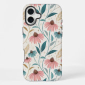 Coque iPhone 16 Plus Pattern Echineceas Glitter (Verso)