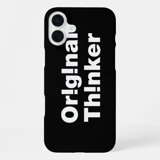 Coque iPhone 16 Plus Penseur Original (Verso)