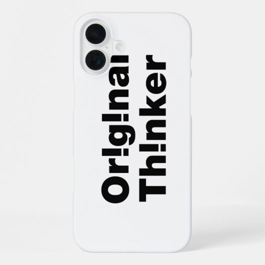Coque iPhone 16 Plus Penseur Original (Verso)