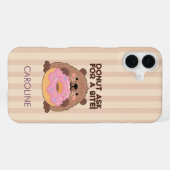 Coque iPhone 16 Plus Personalized A fun play on words Castor & Dona (Verso Horizontal)