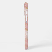 Coque iPhone 16 Plus Personalized Monogram Rose Quartz Gold (Côté gauche)