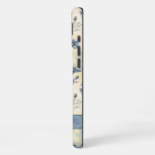 Coque iPhone 16 Plus Personalized Name Blue Wildflowers (Côté gauche)