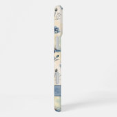 Coque iPhone 16 Plus Personalized Name Blue Wildflowers (Côté droit)