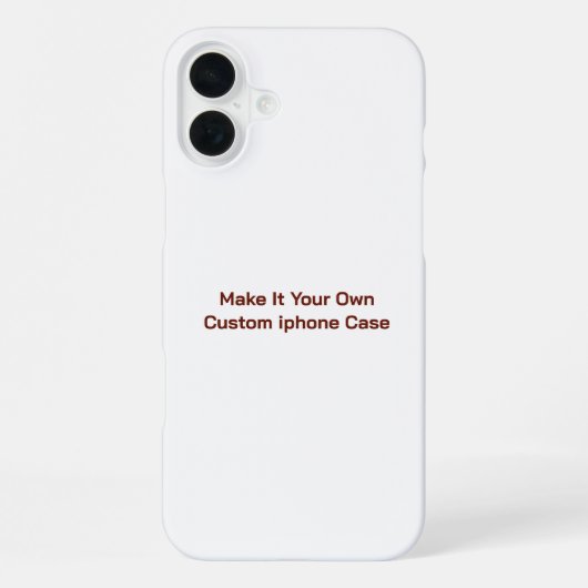Coque iPhone 16 Plus Personnalisé  (Verso)