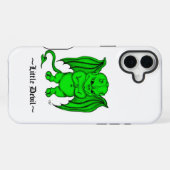 Coque iPhone 16 Plus Petit diable méchant (Verso Horizontal)