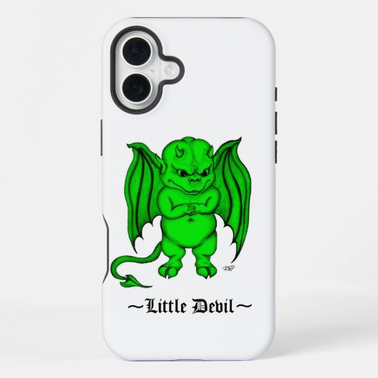 Coque iPhone 16 Plus Petit diable méchant (Verso)