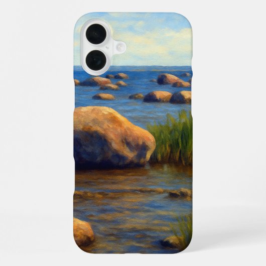 Coque iPhone 16 Plus Pierres de Vormsi (Verso)