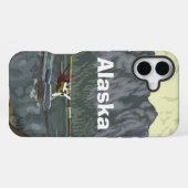 Coque iPhone 16 Plus Pilote d'avion en Alaska (Verso Horizontal)
