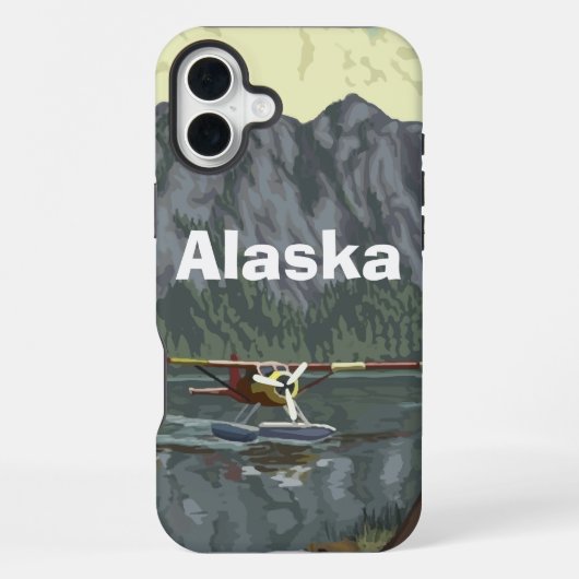 Coque iPhone 16 Plus Pilote d'avion en Alaska (Verso)