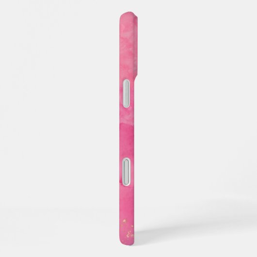 Coque iPhone 16 Plus Pink Watercolor Linktree | (Côté droit)