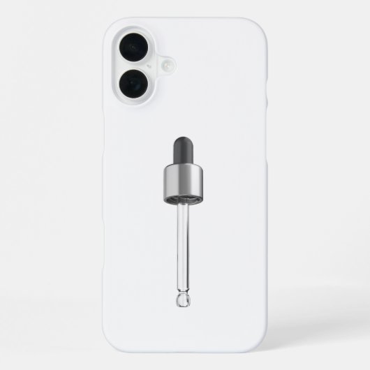 Coque iPhone 16 Plus Pipette compte-gouttes vide (Verso)