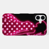 Coque iPhone 16 Plus Point néon (Verso Horizontal)