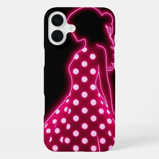 Coque iPhone 16 Plus Point néon (Verso)