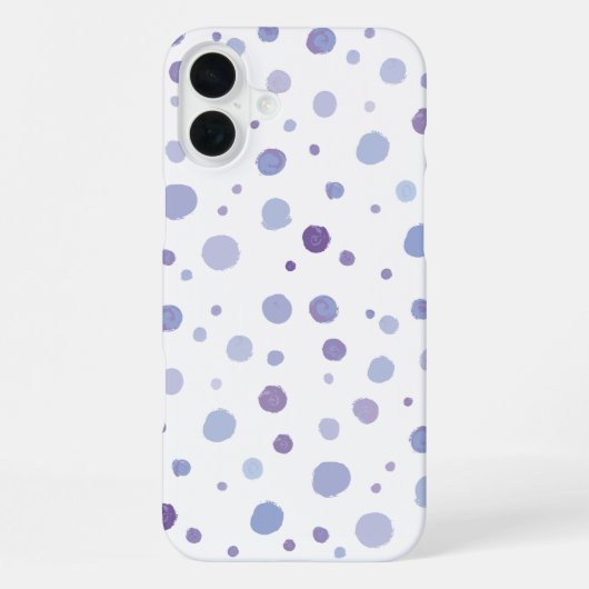 Coque iPhone 16 Plus points peints à la main (Verso)