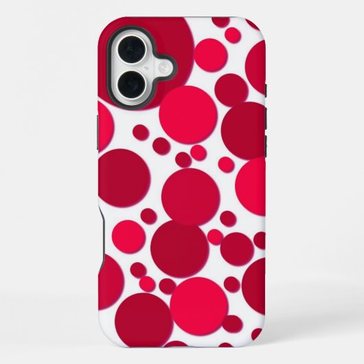 Coque iPhone 16 Plus points rouges  (Verso)