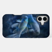 Coque iPhone 16 Plus Poisson rouge fantomatique cool (Verso Horizontal)