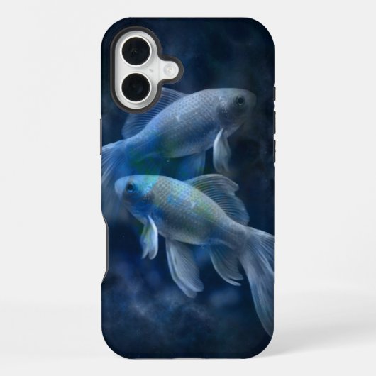 Coque iPhone 16 Plus Poisson rouge fantomatique cool (Verso)