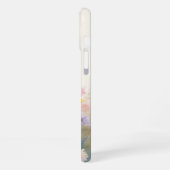 Coque iPhone 16 Plus Portrait de chèvre dans un champ de fleurs pastel (Côté gauche)