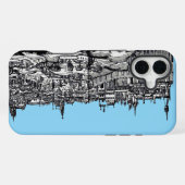Coque iPhone 16 Plus Prague capitale médiévale de la République tchèque (Verso Horizontal)