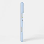 Coque iPhone 16 Plus Première initiale Plus Nom Danielle avec Fleurs (Côté droit)