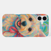Coque iPhone 16 Plus Preppy Westie (Verso Horizontal)