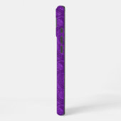 Coque iPhone 16 Plus Purple Paisley (Côté gauche)
