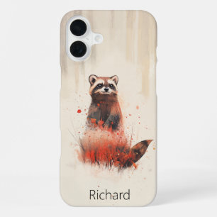 Coque iPhone 16 Plus Raccoon Dans Les Bois