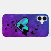 Coque iPhone 16 Plus Rainbow heart and Butterfly (Verso Horizontal)