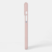 Coque iPhone 16 Plus Rayure verticale rose pâle et beige (Côté gauche)