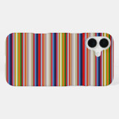Coque iPhone 16 Plus Rayures colorées chaudes (Verso Horizontal)