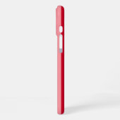 Coque iPhone 16 Plus Rayures de la Saint-Valentin de rouge et de rose (Côté gauche)