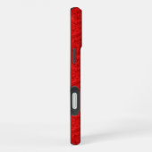 Coque iPhone 16 Plus Red Paisley (Côté droit)