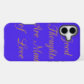Coque iPhone 16 Plus Réflexions bienheureuses : Bonnes pensées d'amour (Verso Horizontal)