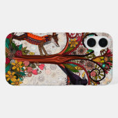 Coque iPhone 16 Plus renard et corbeau (Verso Horizontal)
