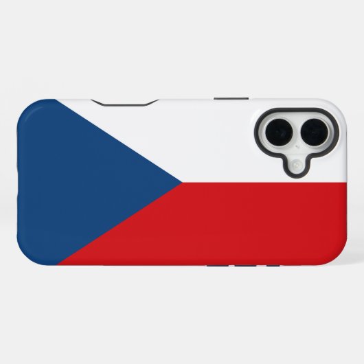 Coque iPhone 16 Plus République tchèque (Verso Horizontal)